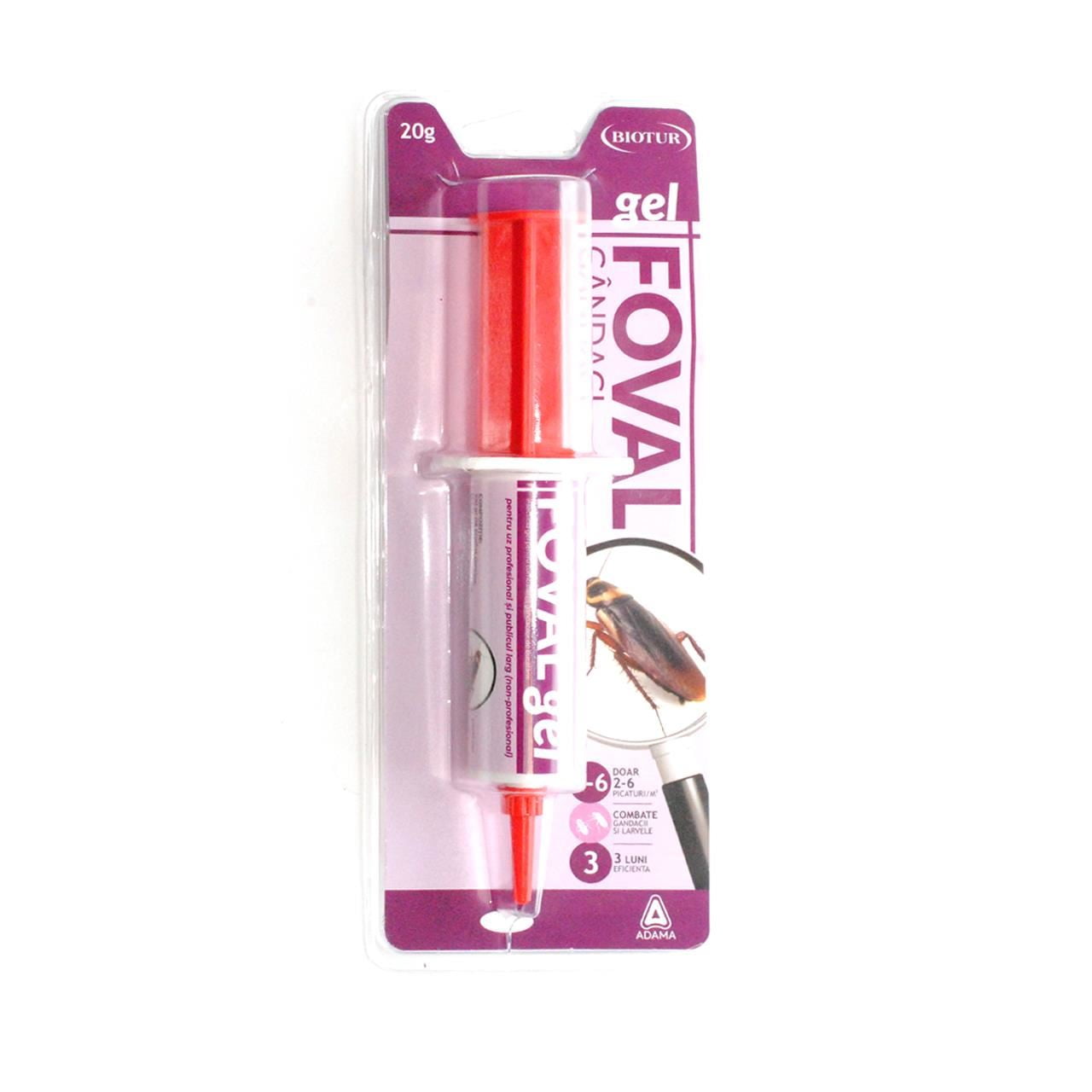 Gel insecticid pentru combaterea gandacilor foval 20g