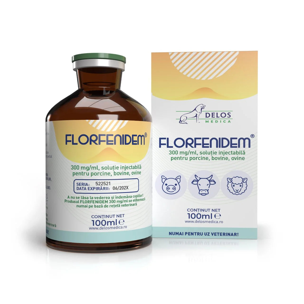 Antiinfectios injectabil florfenidem 300 mg/ml 100 ml