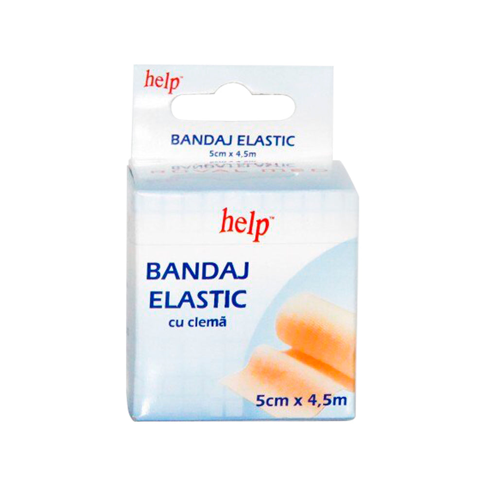 Bandaj elastic cu cleme 5cm x 4.5m