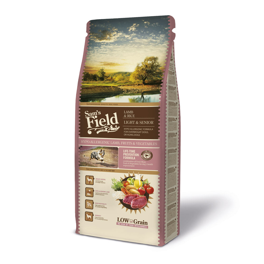 Sam's field lamb & rice llght & senior 13kg