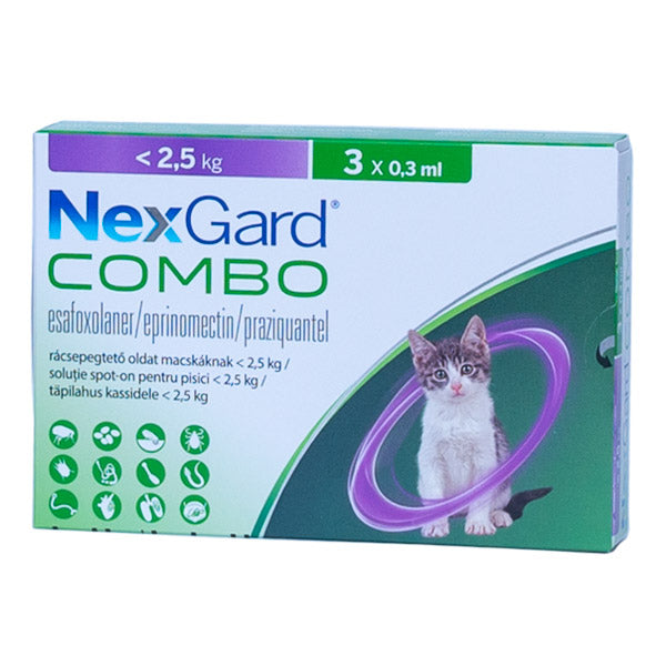 Nexgard Combo Cat S (0.8 - 2.5 kg) x 1 pipeta