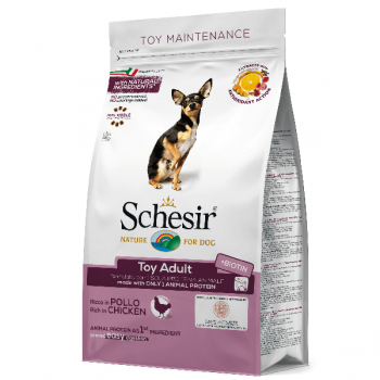 Hrana uscata pentru caini Schesir Toy Adult Monoprotein cu pui 800 g