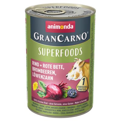 Animonda GranCarno Adult Superfoods 6 x 400 g