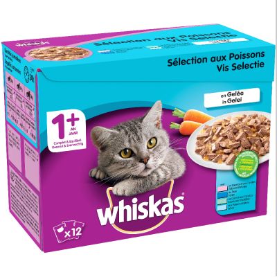 Multipack Whiskas 1+ Pliculețe 12 x 100 g