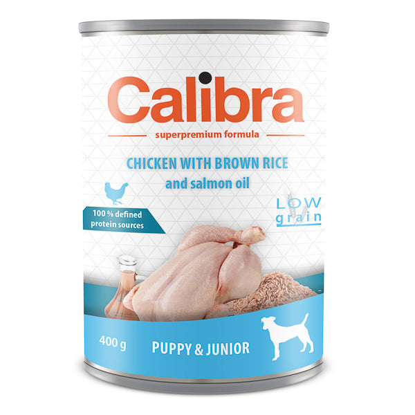 Calibra Dog Junior Pui cu Orez Brun 400 g