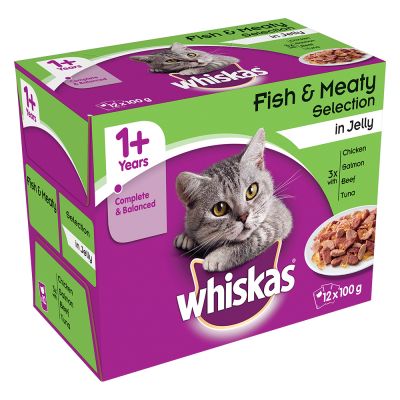 Megapack Whiskas 1+ Pliculețe 24 x 100 g