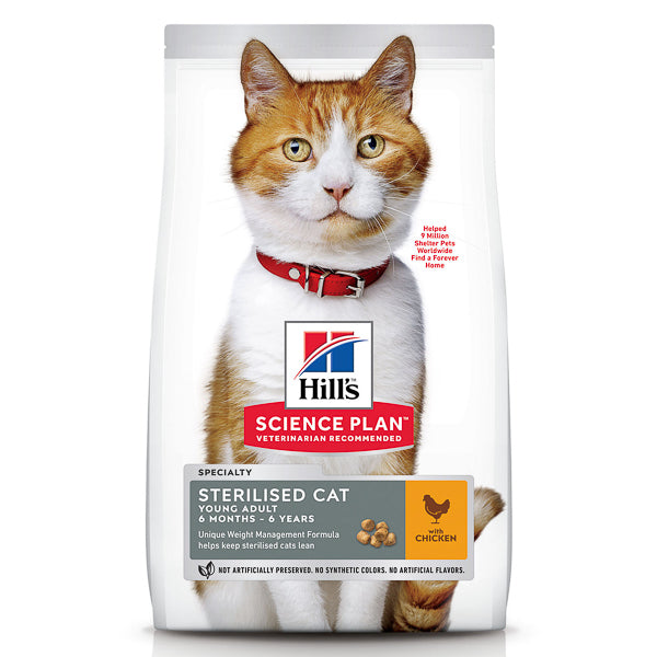 Hill's SP Feline Young Adult Sterilised Chicken 3 kg