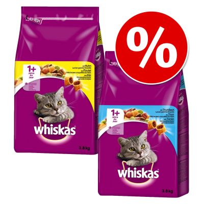 Whiskas Pachet Dublu Mixt 2 x 3,8 kg