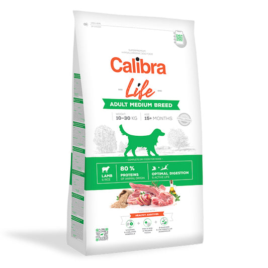 Calibra Dog Life Adult Medium Breed Lamb 2.5 kg