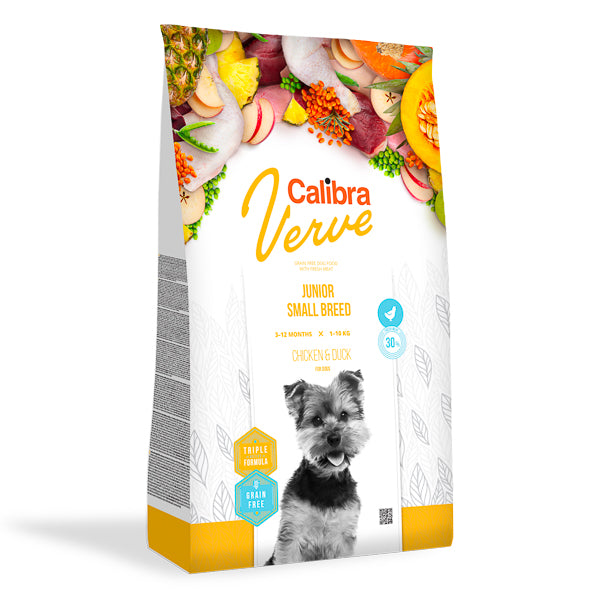 Calibra Dog Verve GF Junior Small Chicken and Duck 1.2 kg