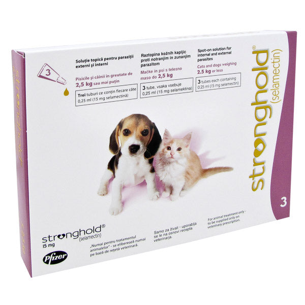 Stronghold 15 mg sub 2.5 kg x 3 pipete