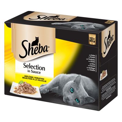 Sheba Pliculețe Multipack Varietăți 10 + 2 gratis! 12 x 85 g