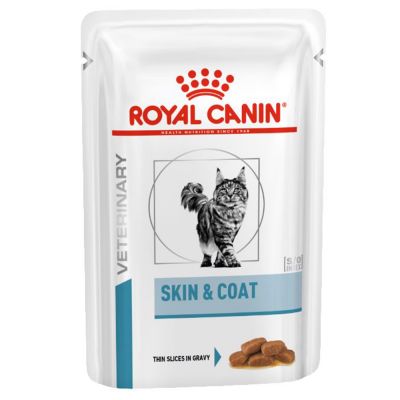 Royal Canin Veterinary Feline Skin & Coat Hrană umedă 12x85gr