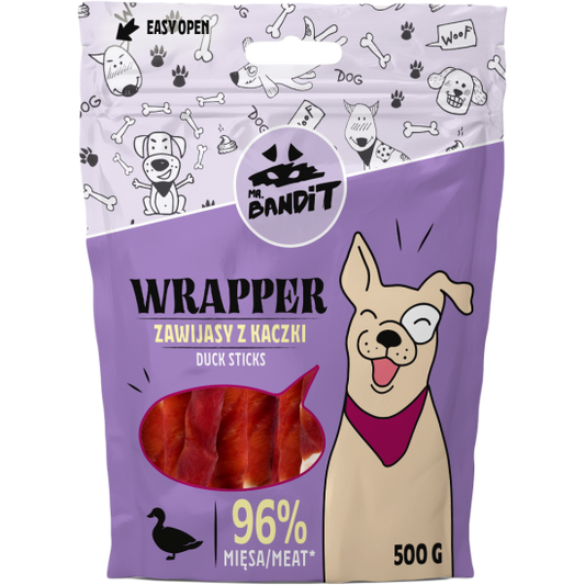 RECOMPENSE PENTRU CAINI MR. BANDIT WRAPPER, STICKS, RATA, 80G
