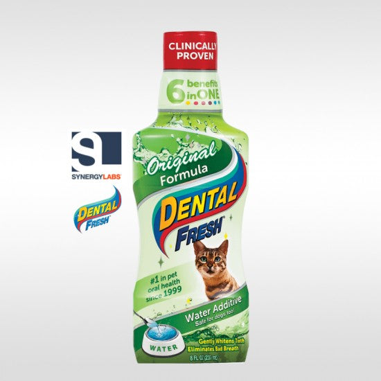 DENTAL FRESH ORIGINAL FORMULA PENTRU PISICI, SYNERGY LABS, 237 ML