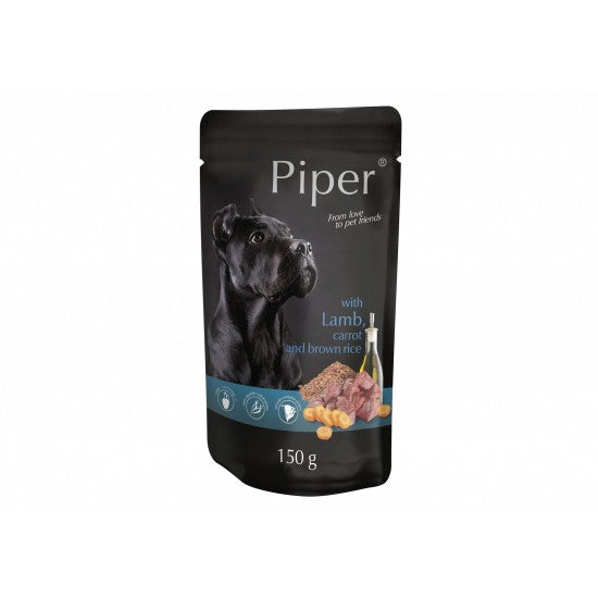HRANA UMEDA PIPER ADULT, MIEL, MORCOVI SI OREZ BRUN, 150 G