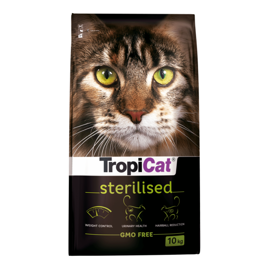 HRANA USCATA PENTRU PISICI STERILIZATE TROPICAT STERILISED