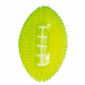 Jucarie pentru caini Enjoy Minge Luminoasa Rugby 8 cm