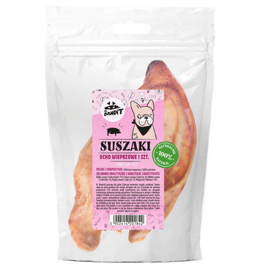 RECOMPENSE PENTRU CAINI MR. BANDIT, URECHI DE PORC, 1 BUC