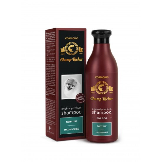 SAMPON CHAMP RICHER PENTRU CAINI CU BLANA PUFOASA- 250 ML