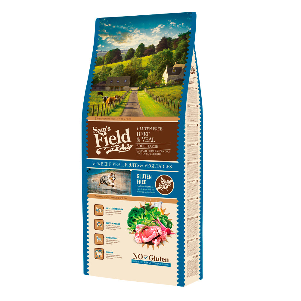 Sam's field adult large beef & veal 13kg