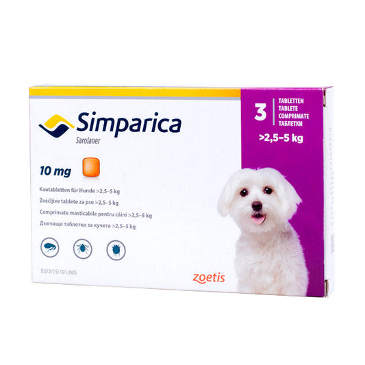 Simparica 10 mg 2.5-5 kg x 1 tableta