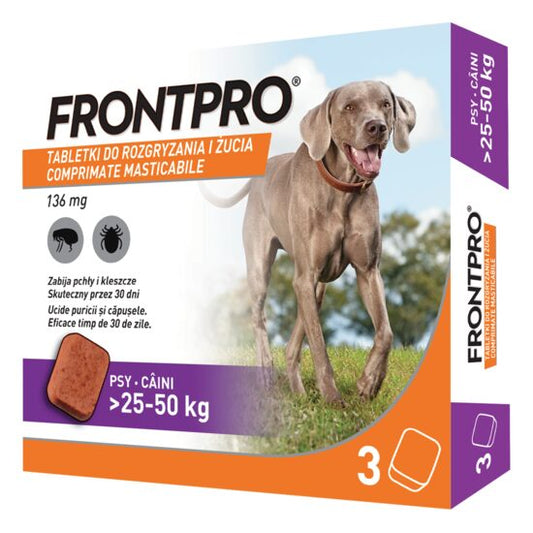 FRONTPRO XL 136MG 25-50KG x3tbl