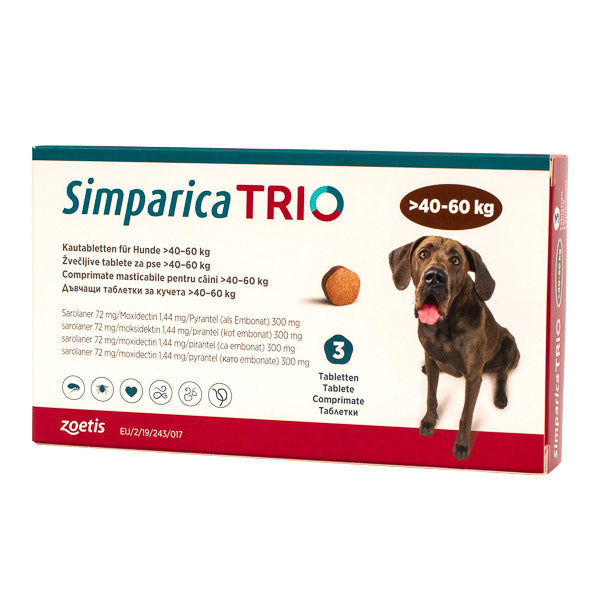 Simparica Trio 72 mg (40.1 - 60 kg)  - 1 comprimat