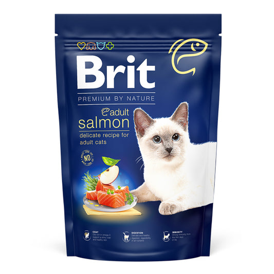 Brit Premium by Nature Cat Adult Salmon 1.5 kg