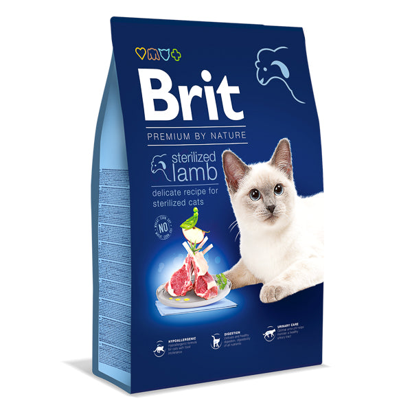 Brit Premium by Nature Cat Sterilized Lamb 8 kg