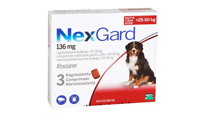 Nexgard Dog XL (25-50 kg) 136 mg x 1 tableta