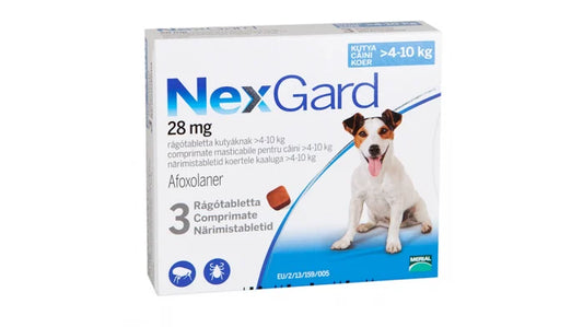 Nexgard Dog M (4-10 kg) 28 mg x 3 tablete