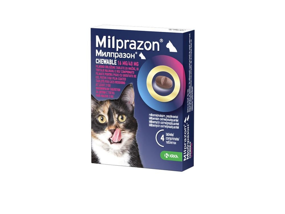 Milprazon 16/40mg cat chew 4tbl