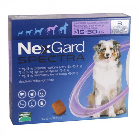 Nexgard Spectra Dog L (15-30kg) 75 mg/15 mg x 1 tableta