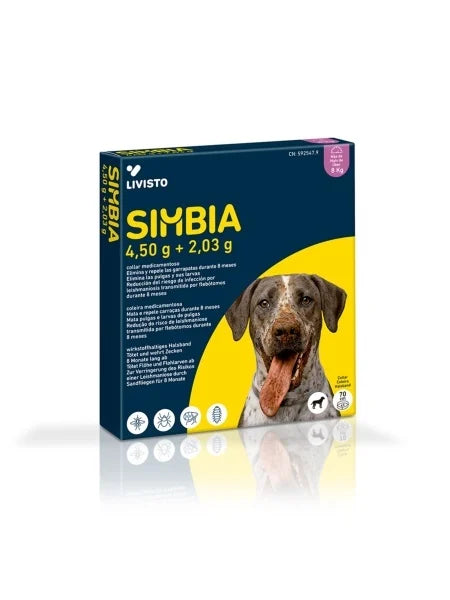 Simbia - zgarda antiparazitara pentru caini de talie mare, 1 bucata