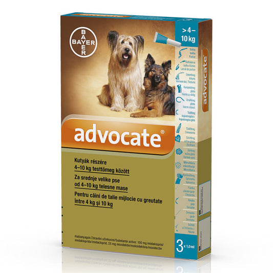 Advocate Dog 4-10 kg x 3 pipete