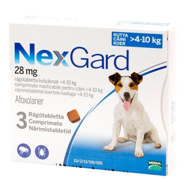 Nexgard Dog M (4-10 kg) 28 mg x 3 tablete