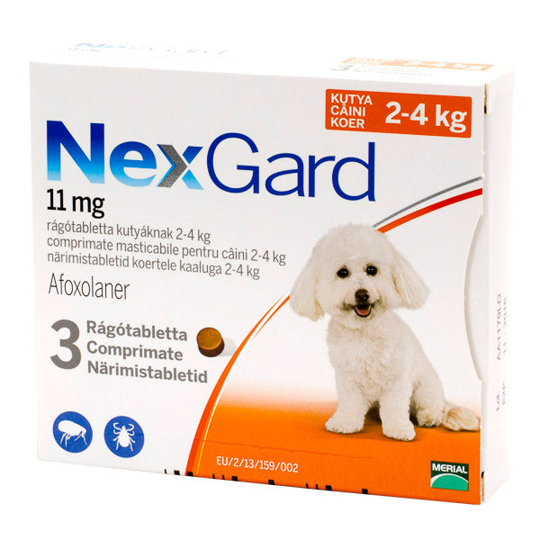 Nexgard Dog S (2-4 kg) 11 mg x 3 tablete
