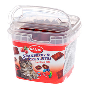 Sanal Cat Cranberry and Chicken Bites Cup 75 g