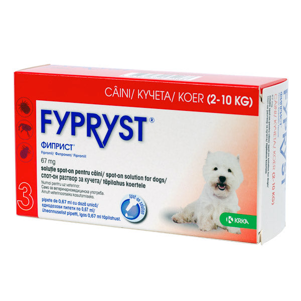 Fypryst Dog S (2-10kg) x 1 pip