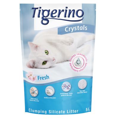 Tigerino Crystals Fresh Nisip agregant pentru pisici