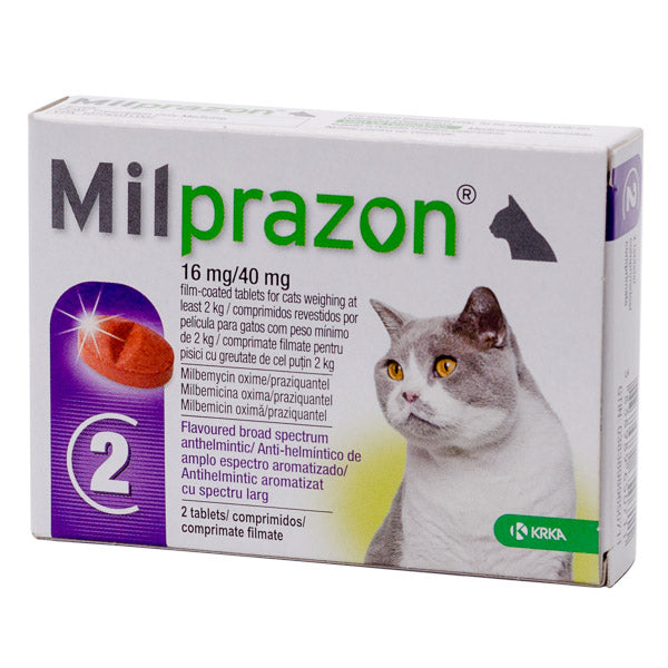 Milprazon Cat 16mg/40mg 2 tab