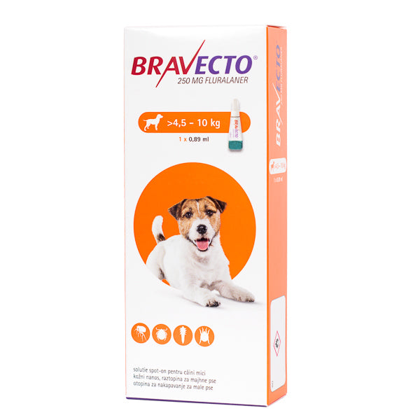 Bravecto Spot On Dog 250 mg (4.5-10 kg)