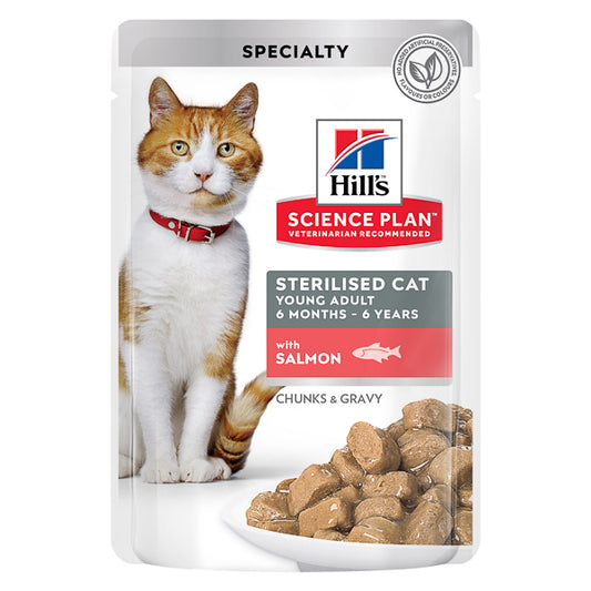 Hill's SP Feline Young Adult Sterilised Salmon 85 g (plic)