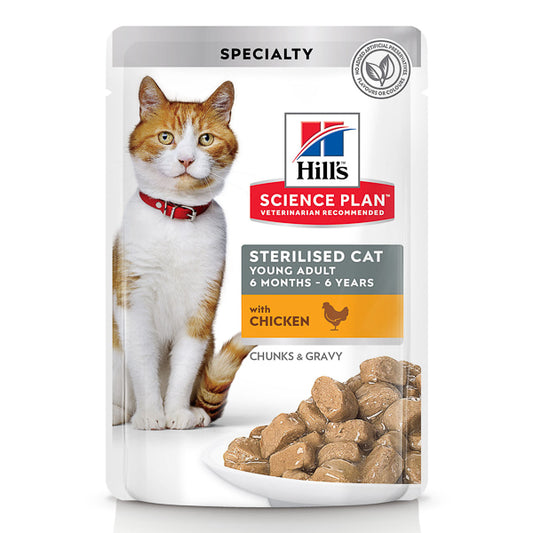 Hill's SP Feline Young Adult Sterilised Chicken 85 g (plic)