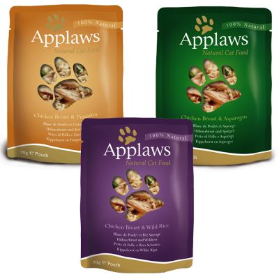 Pachet mixt Applaws Plicuri în sos 12 x 70 g