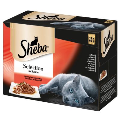 Multipack Varietăți Sheba Pliculețe 12 x 85 g