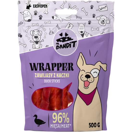 RECOMPENSE PENTRU CAINI MR. BANDIT WRAPPER, STICKS, RATA, 80G