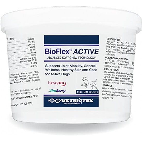 BIOFLEX ACTIVE, VETBIOTEK, 120 TABLETE