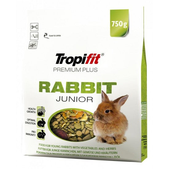 HRANA PENTRU IEPURE JUNIOR TROPIFIT PREMIUM PLUS RABBIT JUNIOR, 750G